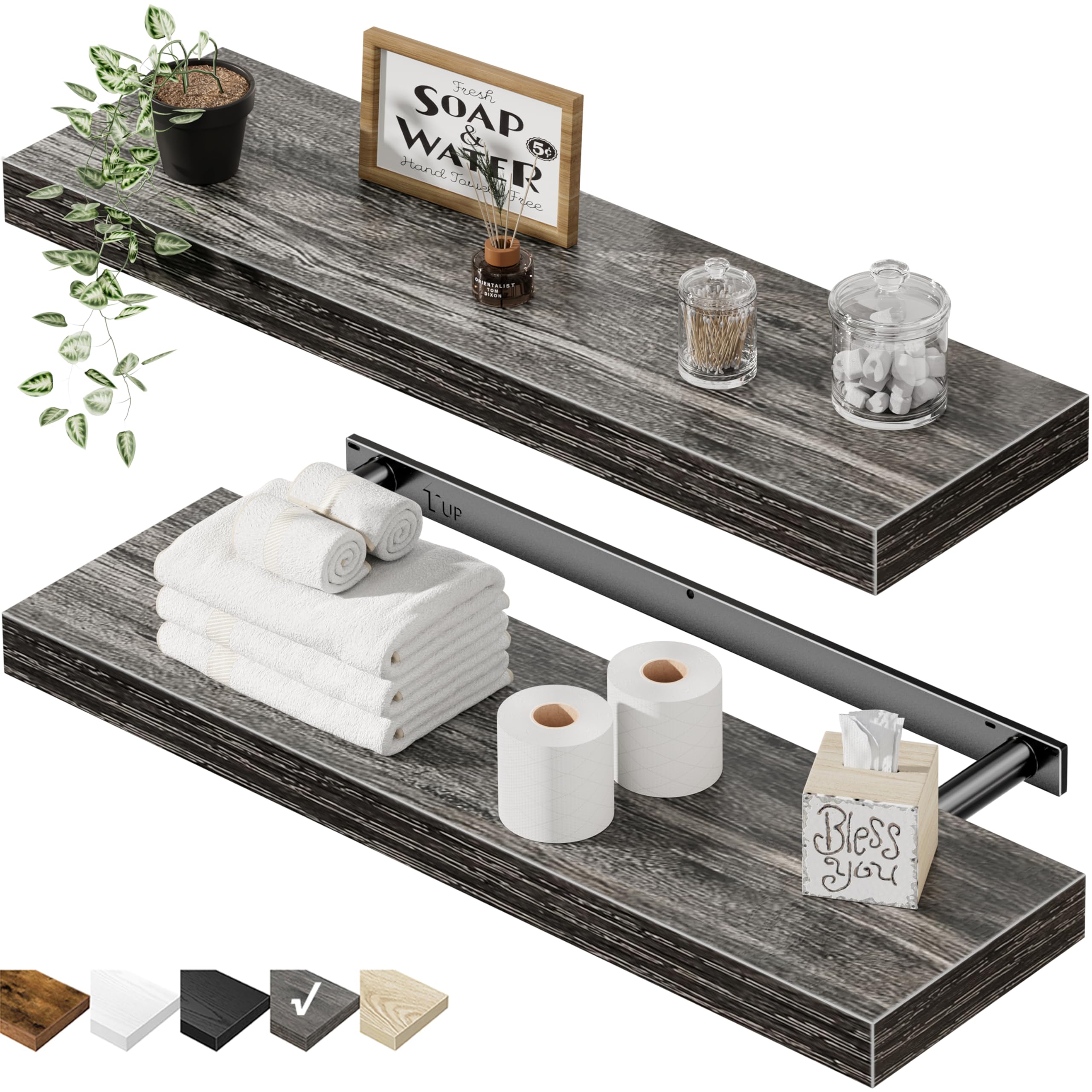 Amazon.com: QEEIG Floating Shelves for Wall 23.6